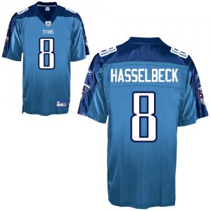 Jerseys Factory Cheap Titans #8 Matt Hasselbeck Baby Blue Stitch