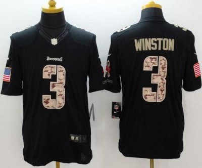 Jerseys Factory Cheap Nike Buccaneers #3 Jameis Winston Black Me
