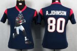 Jerseys Factory Cheap Nike Texans #80 Andre Johnson Navy Blue Te