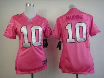 Jerseys Factory Cheap Nike Giants #10 Eli Manning Pink Women's B