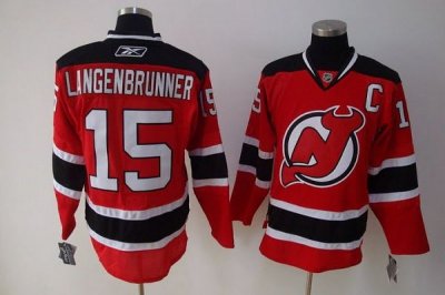 Jerseys Factory Cheap Devils #15 Jamie Langenbrunner Embroidered