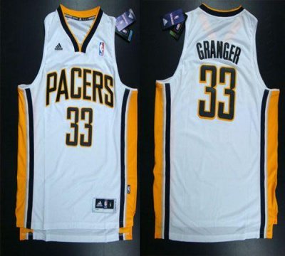 Jerseys Factory Cheap Pacers #33 Danny Granger White Home Revolu
