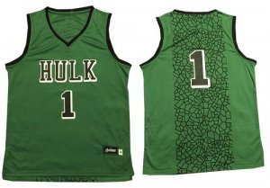 Jerseys Factory Cheap The Hulk #1 Green Stitched Basketball Jers