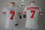 Jerseys Factory Cheap Nike 49ers #7 Colin Kaepernick White Super