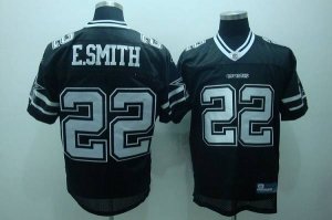 Jerseys Factory Cheap Cowboys #22 Emmitt Smith Black Shadow Stit