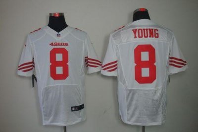 Jerseys Factory Cheap Nike 49ers #8 Steve Young White Men's Embr