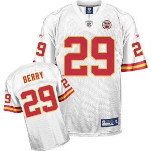 Jerseys Factory Cheap Chiefs #29 Eric Berry White With Draft Pla