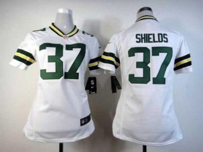 Jerseys Factory Cheap Nike Packers #37 Sam Shields White Women's