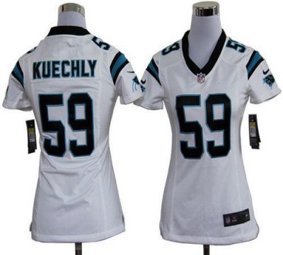 Jerseys Factory Cheap Nike Panthers #59 Luke Kuechly White Women