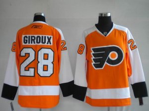 Jerseys Factory Cheap Flyers #28 Claude Giroux Embroidered Orang