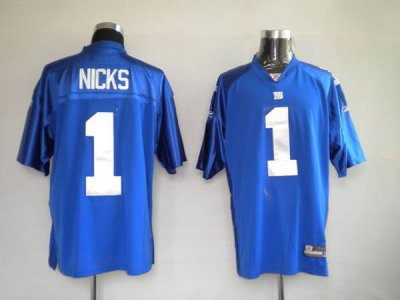 Jerseys Factory Cheap Giants #1 Hakeem Nicks Stitched Blue NFL J