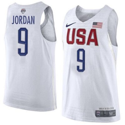 Jerseys Factory Cheap Nike Team USA #9 Michael Jordan White 2016