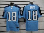Jerseys Factory Cheap Nike Titans #18 Kenny Britt Light Blue Tea