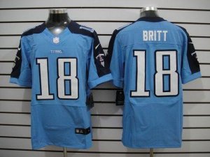 Jerseys Factory Cheap Nike Titans #18 Kenny Britt Light Blue Tea