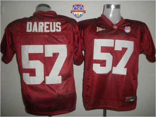 Jerseys Factory Cheap Crimson Tide #57 Marcell Dareus Red 2013 B