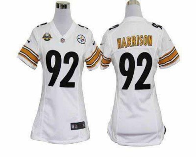 Jerseys Factory Cheap Nike Steelers #92 James Harrison White Wit