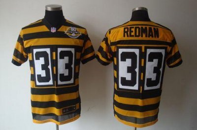 Jerseys Factory Cheap Nike Steelers #33 Isaac Redman Yellow/Blac