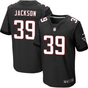 Jerseys Factory Cheap Nike Falcons #39 Steven Jackson Black Alte