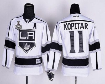 Jerseys Factory Cheap Kings #11 Anze Kopitar White Road 2012 Sta