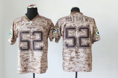Jerseys Factory Cheap Nike Packers #52 Clay Matthews Camo USMC M