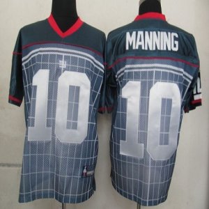 Jerseys Factory Cheap Giants #10 Eli Manning Grey Stitched NFL J