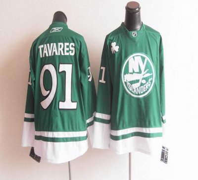 Jerseys Factory Cheap Islanders St Patty's Day #91 John Tavares