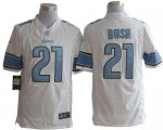 Jerseys Factory Cheap Nike Lions #21 Reggie Bush White Men's Sti