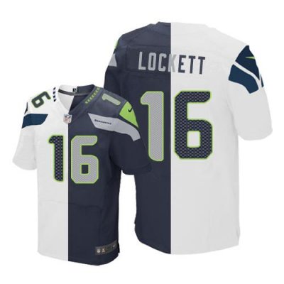 Jerseys Factory Cheap Nike Seahawks #16 Tyler Lockett White/Stee