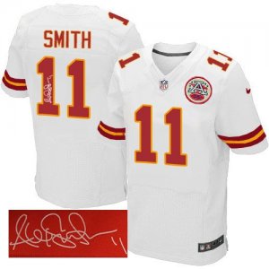 Jerseys Factory Cheap Nike Chiefs #11 Alex Smith White Men's Sti