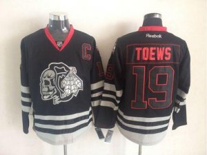 Jerseys Factory Cheap Blackhawks #19 Jonathan Toews New Black Ic