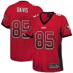 Jerseys Factory Cheap Nike 49ers #85 Vernon Davis Red Team Color