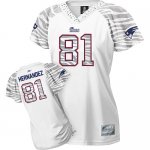 Jerseys Factory Cheap Patriots #81 Aaron Hernandez White Women's