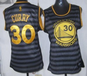 Jerseys Factory Cheap Warriors #30 Stephen Curry Black/Grey Wome