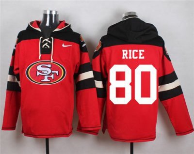 Jerseys Factory Cheap Nike 49ers #80 Jerry Rice Red Player Pullo