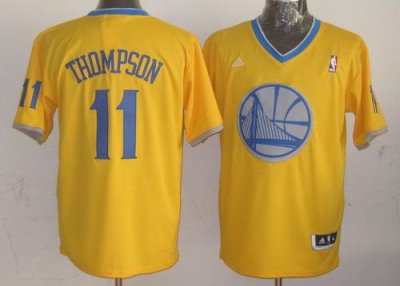 Jerseys Factory Cheap Warriors #11 Klay Thompson Gold 2013 Chris