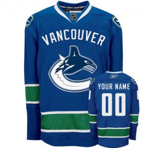Jerseys Factory Cheap Canucks Personalized Authentic Blue NHL Je