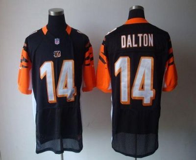 Jerseys Factory Cheap Nike Bengals #14 Andy Dalton Black Team Co