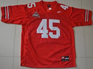Jerseys Factory Cheap Buckeyes #45 Archie Griffin Red Embroidere