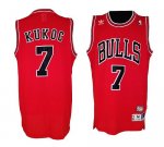 Jerseys Factory Cheap Bulls #7 Tony Kukoc Red Throwback Stitched