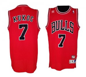 Jerseys Factory Cheap Bulls #7 Tony Kukoc Red Throwback Stitched