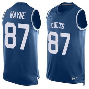 Jerseys Factory Cheap Nike Colts #87 Reggie Wayne Royal Blue Tea