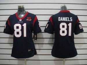 Jerseys Factory Cheap Nike Texans #81 Owen Daniels Navy Blue Tea