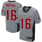 Jerseys Factory Cheap Nike 49ers #16 Joe Montana Grey Shadow You