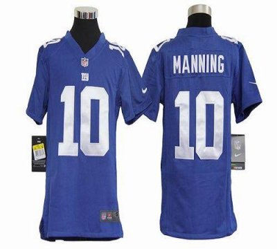 Jerseys Factory Cheap Nike Giants #10 Eli Manning Royal Blue Tea