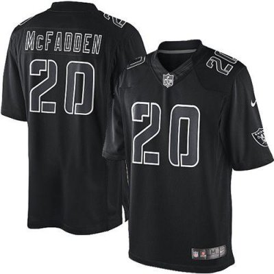 Jerseys Factory Cheap Nike Raiders #20 Darren McFadden Black Men