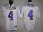 Jerseys Factory Cheap Vikings #4 Brett Favre All White Team 50TH