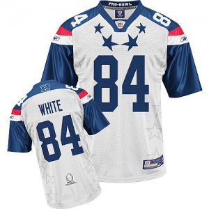 Jerseys Factory Cheap Falcons #84 Roddy White 2011 White and Blu