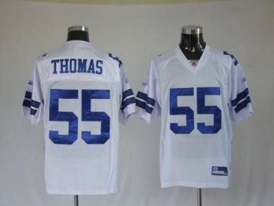 Jerseys Factory Cheap Cowboys #55 Zach Thomas White Stitched NFL