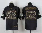 Jerseys Factory Cheap Nike Packers #52 Clay Matthews Black Gold