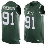 Jerseys Factory Cheap Nike Jets #91 Sheldon Richardson Green Tea